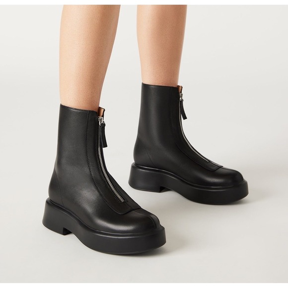 Steve Madden Shoes - STEVE MADDEN Women's New Boots Size 7 M Black LEATHER Jones Monrow Zipper Combat